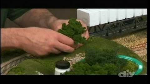 Model Railroad Building plus Scenery and Trees