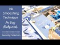 Easy Ink Smooshing Backgrounds // Scrapbook Process