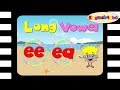 Long vowel letter e  eeea  english4abc  phonics song