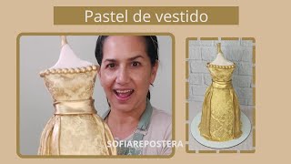 PASTEL DE VESTIDO 🥰👗 todo COMESTIBLE |para una quinceañera! mira al final si REACCIÓN 🥺