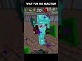 WAIT FOR HIS REACTION  #minecraft #bestindianpvpers #7x7 #ultra #technoblade