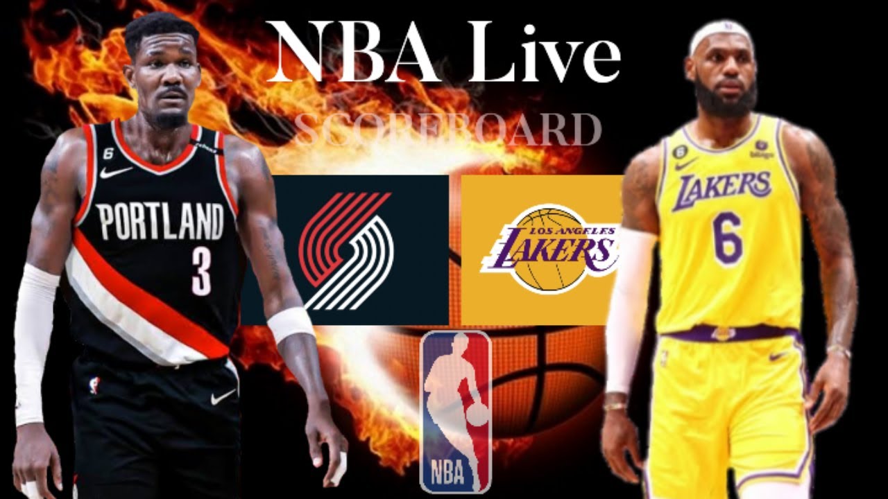 LOS ANGELES LAKERS VS PORTLAND TRAILBLAIZERS 20232024 NBA SEASON NBA
