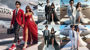 Create 3D Ai Couples Airport Image Creator 2024 |Couples Airport | Bing Image Creator | Tutorial