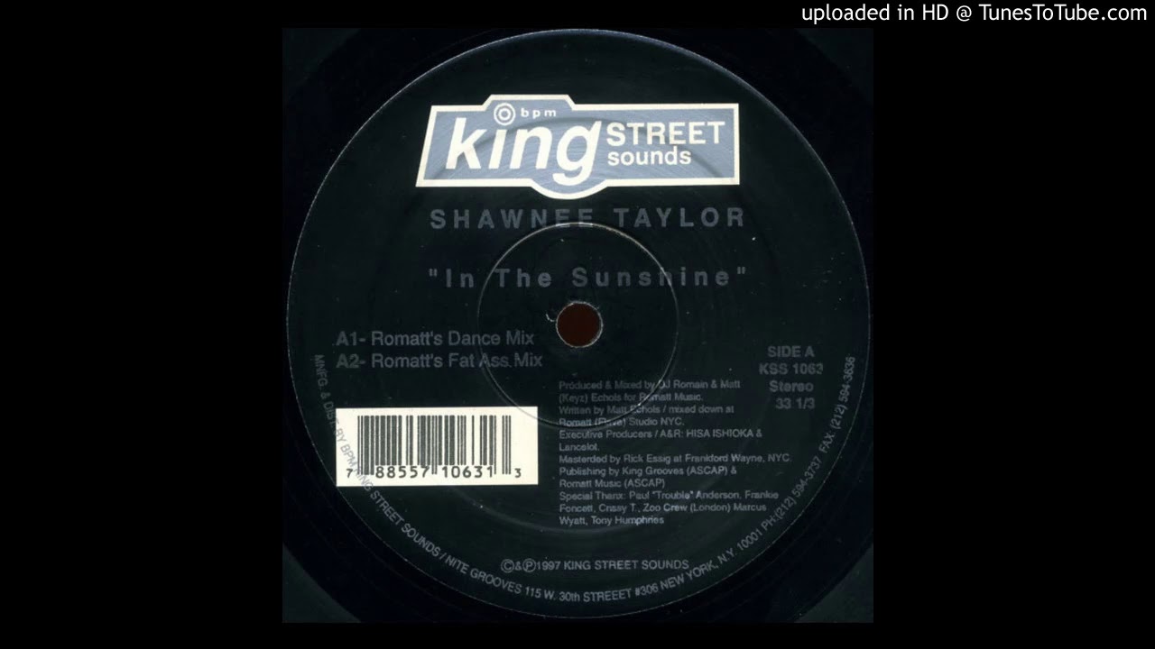 Shawnee Taylor - In The Sunshine (Romatt's Fat Ass mix)