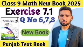 Class 9th Math New Book Chapter 7 Exercise 7.1 Question 6,7,8 | 9 Class Maths Unit 7 Exercise 7.1