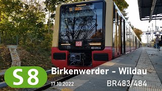 BR483/484 als S8 im Einsatz - S Bahn Berlin (Birkenwerder/Bergfelde/Hohen Neuendorf)