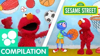 sesame street learn to play sports with elmo elmos world compilation