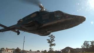 Airwolf. Black Bell 222 Helicopter (Start,Takeoff, Fly-by, Landing).