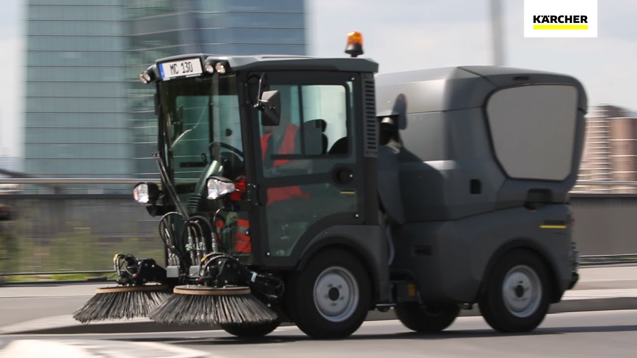 Introducing the Karcher MC 130 Street  Sweeper - Multifunction at its Finest.