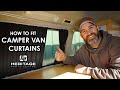 HOW TO FIT CURTAINS IN YOUR CAMPER. Get the PERFECT fit with our Tips, Tricks and  Hints