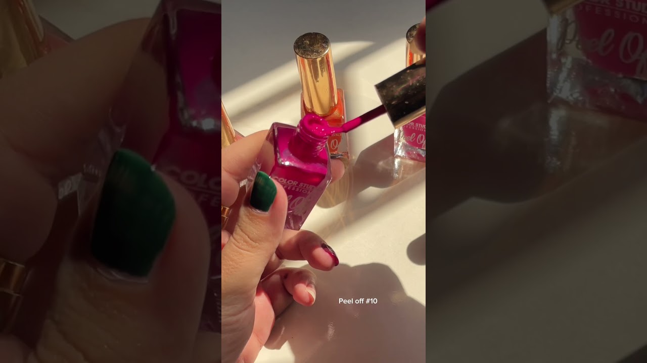 PEEL OFF WATER BASED NAIL COLORS