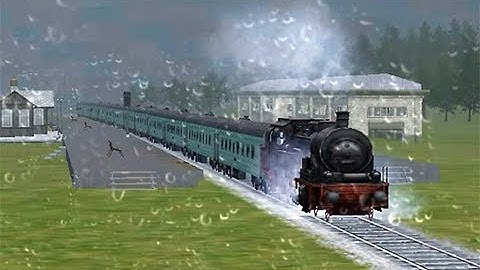 Train Sim - American Midwest Using Prussian T 18 at Rainy Day - Simulasi Kereta Api