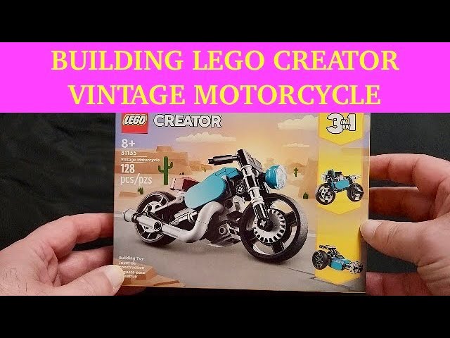 Vintage Motorcycle 31135, Creator 3-in-1