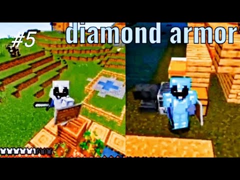 I MADE FULL DIAMOND ARMOUR 💥| IN MY SURVIVAL WORLD | MINECRAFT SURVIVAL ...