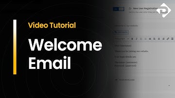 WordPress Tutorial - Welcome Email
