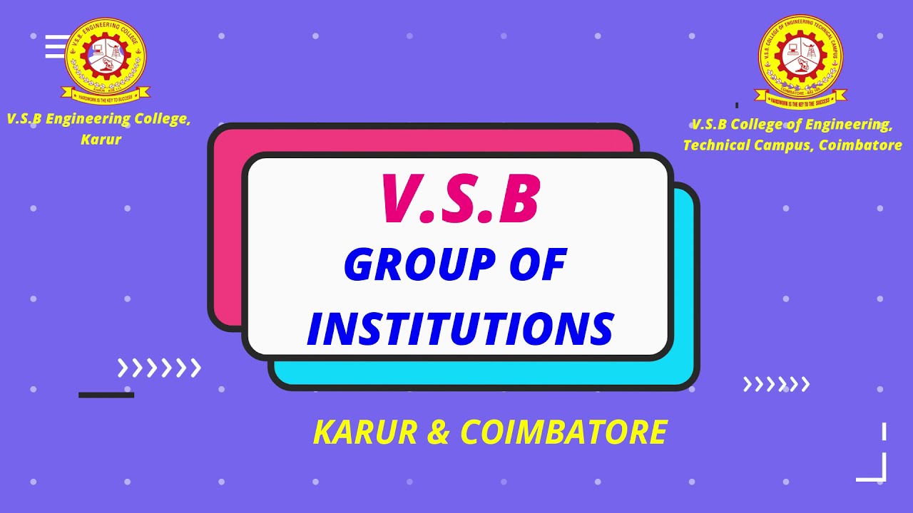 MERIT Scholarship Test - 2021 - V.S.B. Engineering College, Karur ​