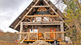 Balcony And Front Porch Finished Off Grid Cabin Building S4 Ep17