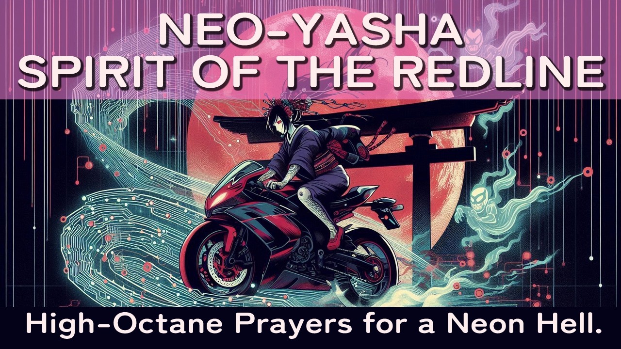NEO YASHA SPIRIT OF THE REDLINE - High-Octane Prayers for a Neon Hell.