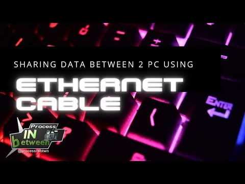 Connecting two PC's using Ethernet cable