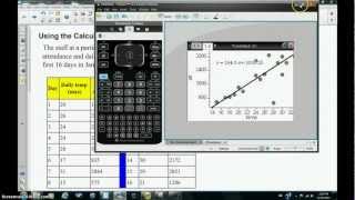Using the Calculator to Create the 3-Median Regression Line