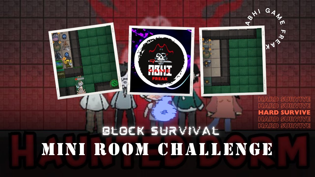 HAUNTED DORM 💀 MINI ROOM CHALLENGE 2.0 💥 6 BLOCK SURVIVAL GAMEPLAY 💀 IMPOSSIBLE MOMENTS ⚡👉🗿