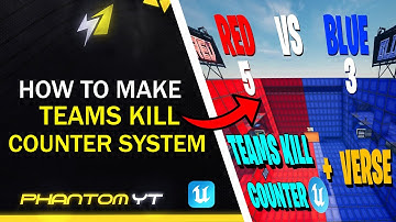 How to make red vs blue teams kill counter #fortnite #uefn #tutorial