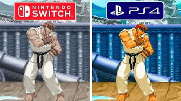 Capcom Fighting Collection 2 PS4 vs Nintendo Switch Graphics Comparison