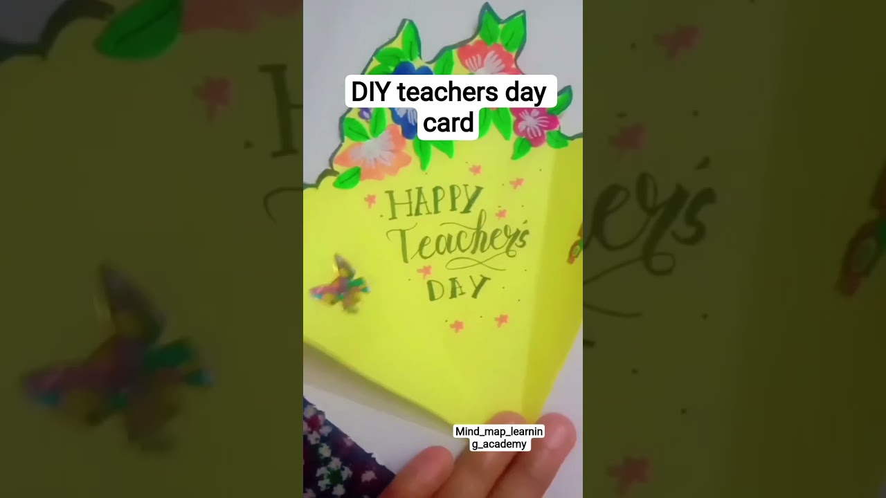 Diy quick teachers day card idea 