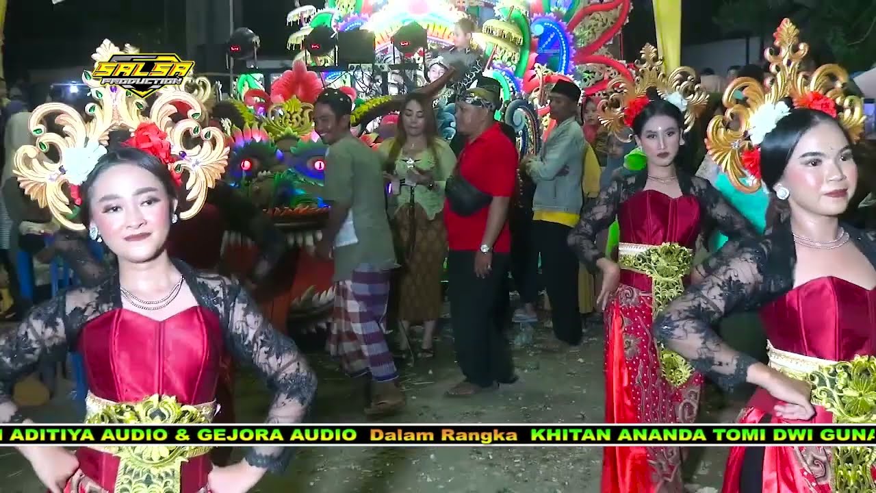 Musik Daul Singo Wongso feat Penari Cantik Perform di Desa Muneng Leres Probolinggo