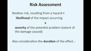 Week 3 Online Lecture - Risk and EIA