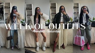A WEEK OF OUTFITS | COMFORTABLE AND CASUAL OUTFIT IDEAS FOR EARLY SPRING AND WINTER | WITH LINKS