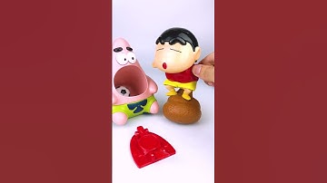 Unboxing with Shinchan & Patrick Toys ASMR Funny Videos #patrick