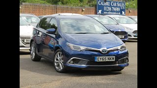 2015 '65 Toyota Auris 1.8 (134bhp) (TSS) (Leather) CVT Excel Hybrid Automatic Ribbon Blue Metallic screenshot 5