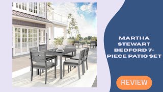 Martha Stewart Bedford 7-Piece Patio Set — Elegant Outdoor Dining Redefined