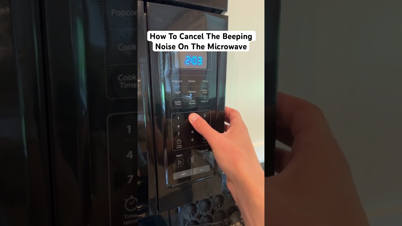 How To Cancel The Beeping Noise On The Microwave 