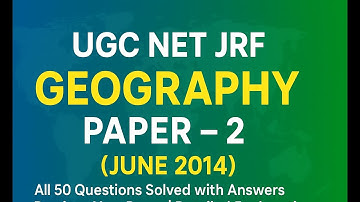 CBSE NET GEOGRAPHY 2014 JUNE PAPER II