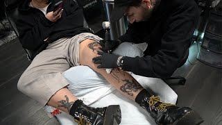 She Gets A Giant Knee Tattoo ! VLOG !