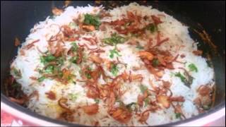 Hyderabadi prawn biryani