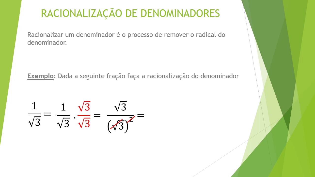 Video aula racionalização - YouTube