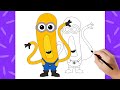 How to draw MEGA MINION TIM | Despicable me 4