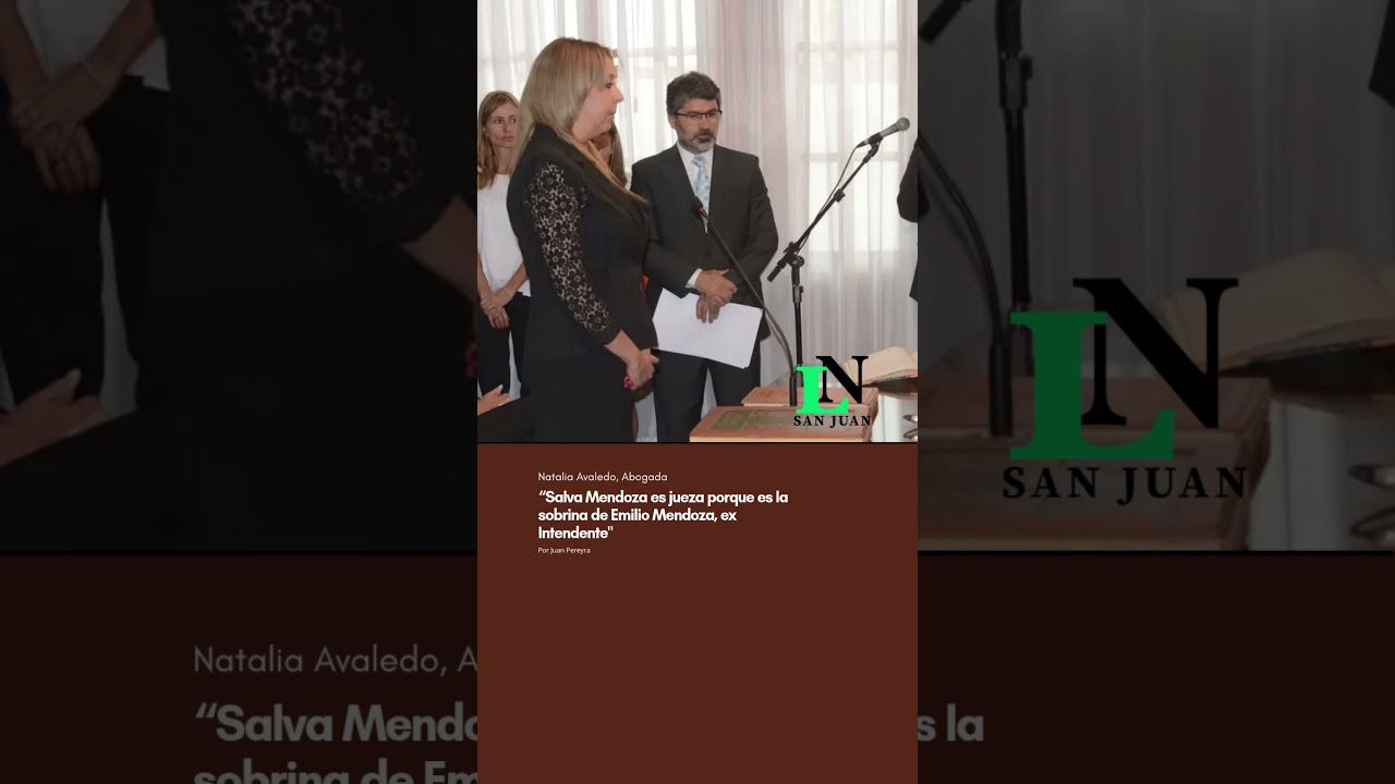 “Salva Mendoza es jueza porque es la sobrina de Emilio Mendoza, ex Intendente"