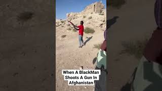 When A BlackMan Shoots A Gun In Afghanistan. Resimi