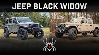 Black Widow Jeeps: Wrangler AND Gladiator! A Full Walkaround Black Widow Brings The Heat With The Jeep Wrangler