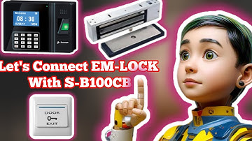 EM-Lock Connection With Secureye S-B100CB  #emlockconnection #secureye #biometric