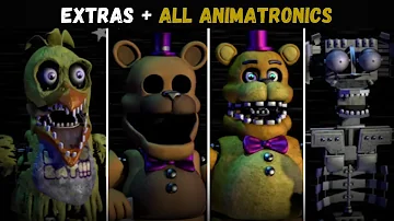 EXTRAS + ALL ANIMATRONICS || Fredbear and Friends: Left to Rot