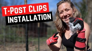 How to Install a T-Post Clip for Fencing - easy and fast