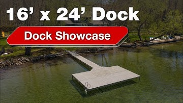 Large 16x24 standing dock 2-4 foot legs - Highlight
