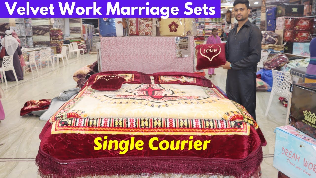 Charminar Handlooms Shopping Cheapest Velvet Work Marriage Sets