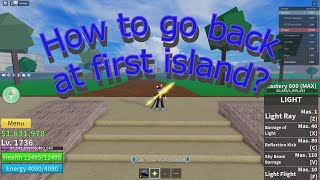 how to go back to the first sea in blox fruit 