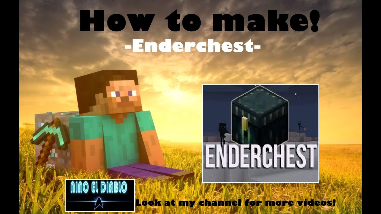 (Tutorial) Minecraft, How to make a Enderchest! - YouTube